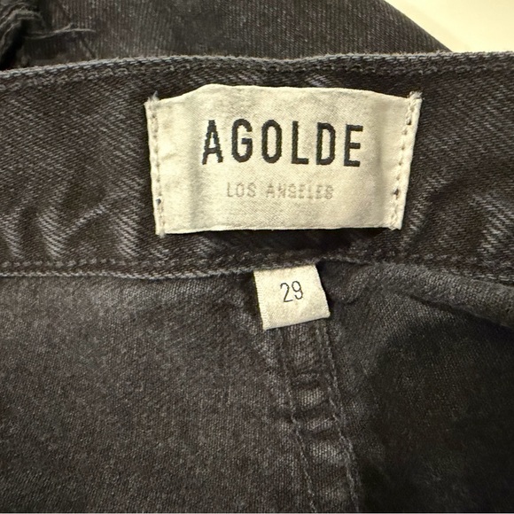 Agolde women’s Black Straight Jeans - Picture 9 of 11